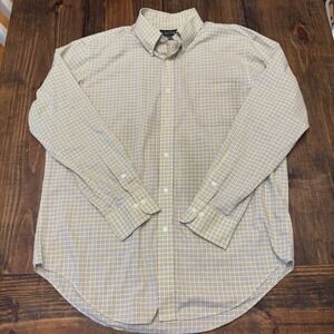 Lauren Ralph Lauren Mens 16 1/2-32/33‎ Classic Fit Non Iron Plaid Button Down